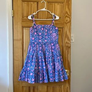 Lilly Pulitzer - Size 6 - Tiered Blue and Pink Mini Dress
